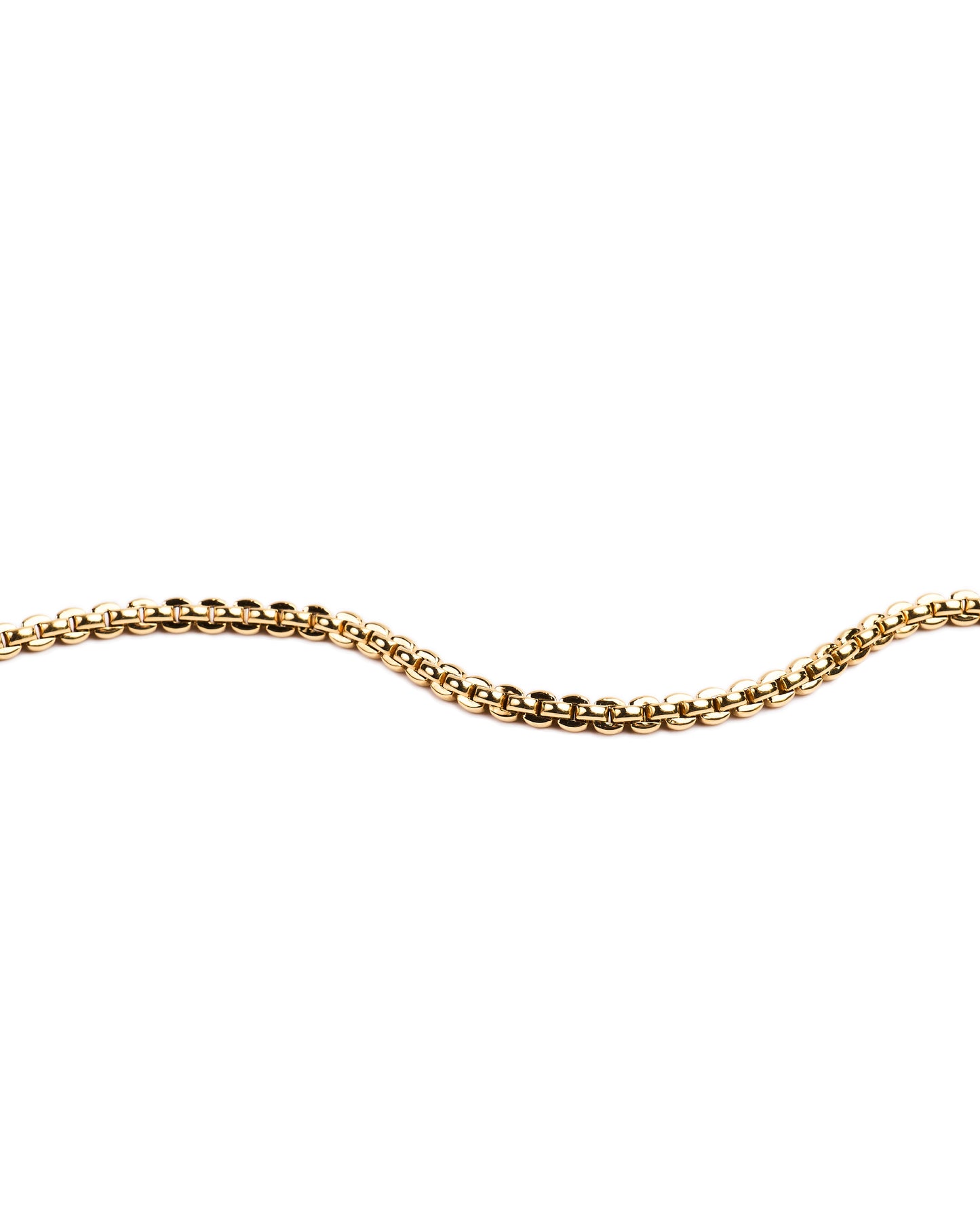 18K gold box bracelet