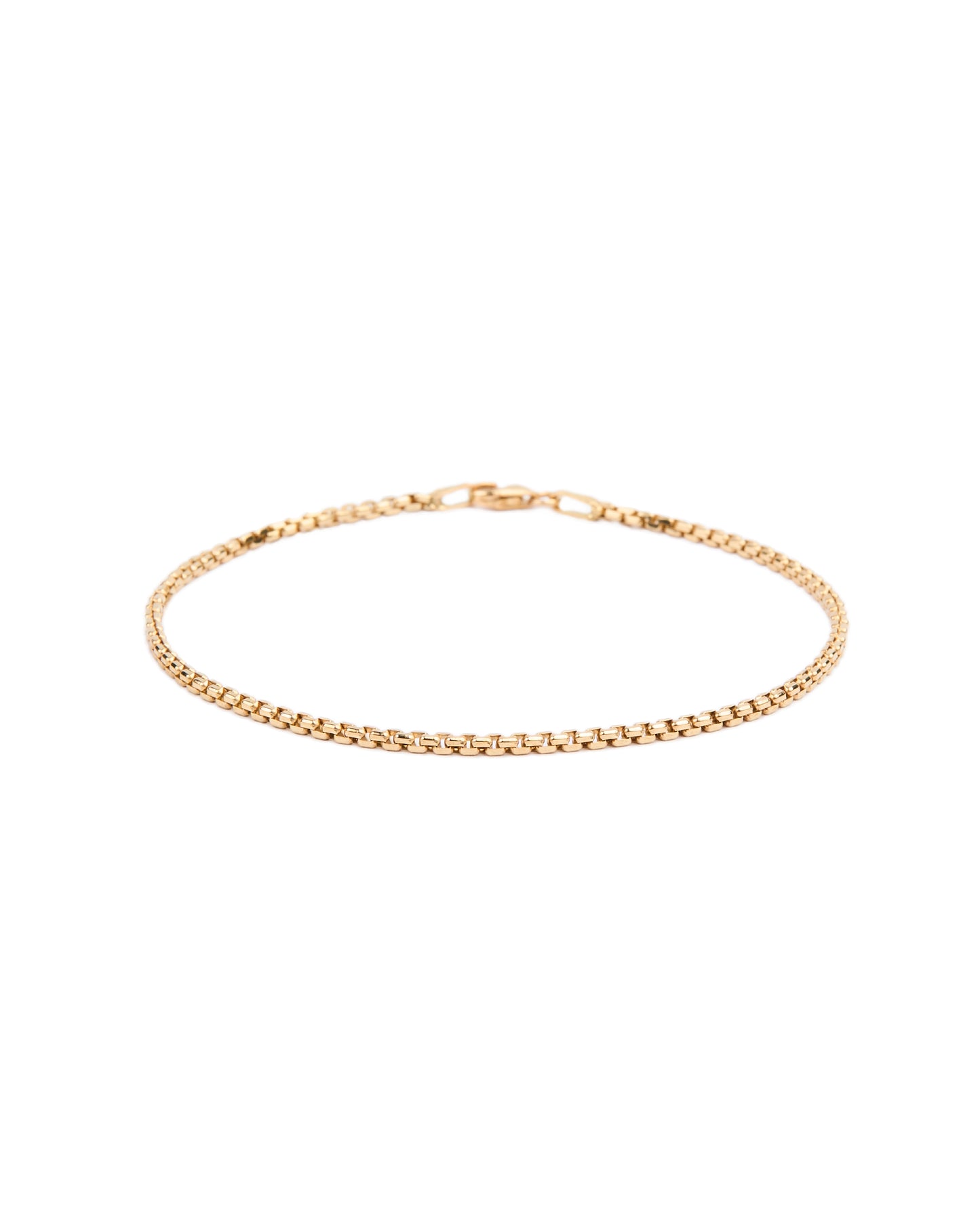 18K gold Square chain bracelet