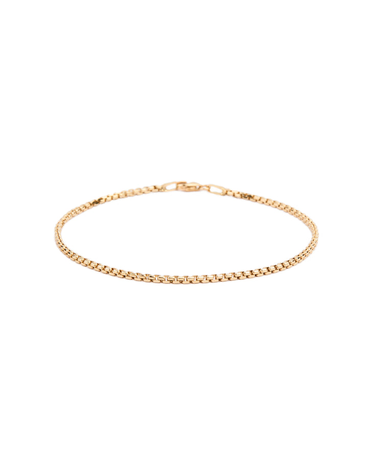 18K gold Square chain bracelet