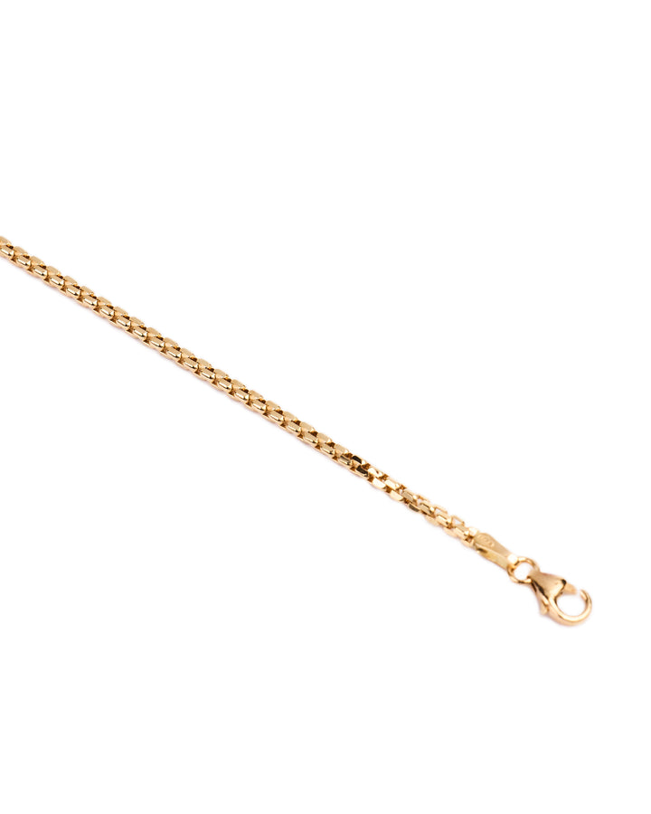 18K gold Square chain bracelet