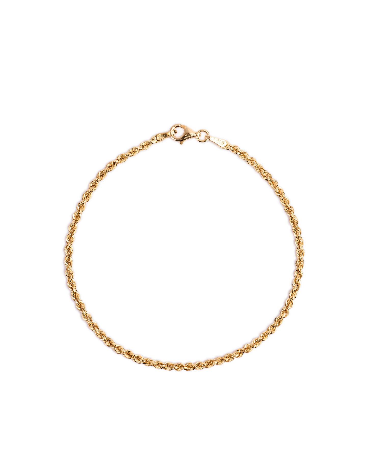 18K gold Rope chain bracelet