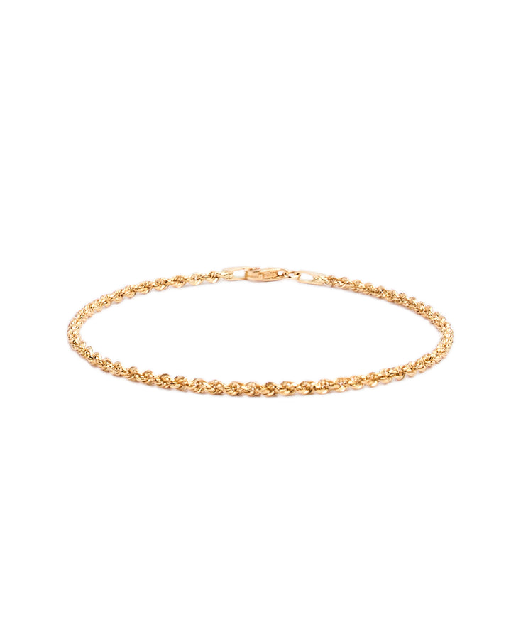 18K gold Rope chain bracelet