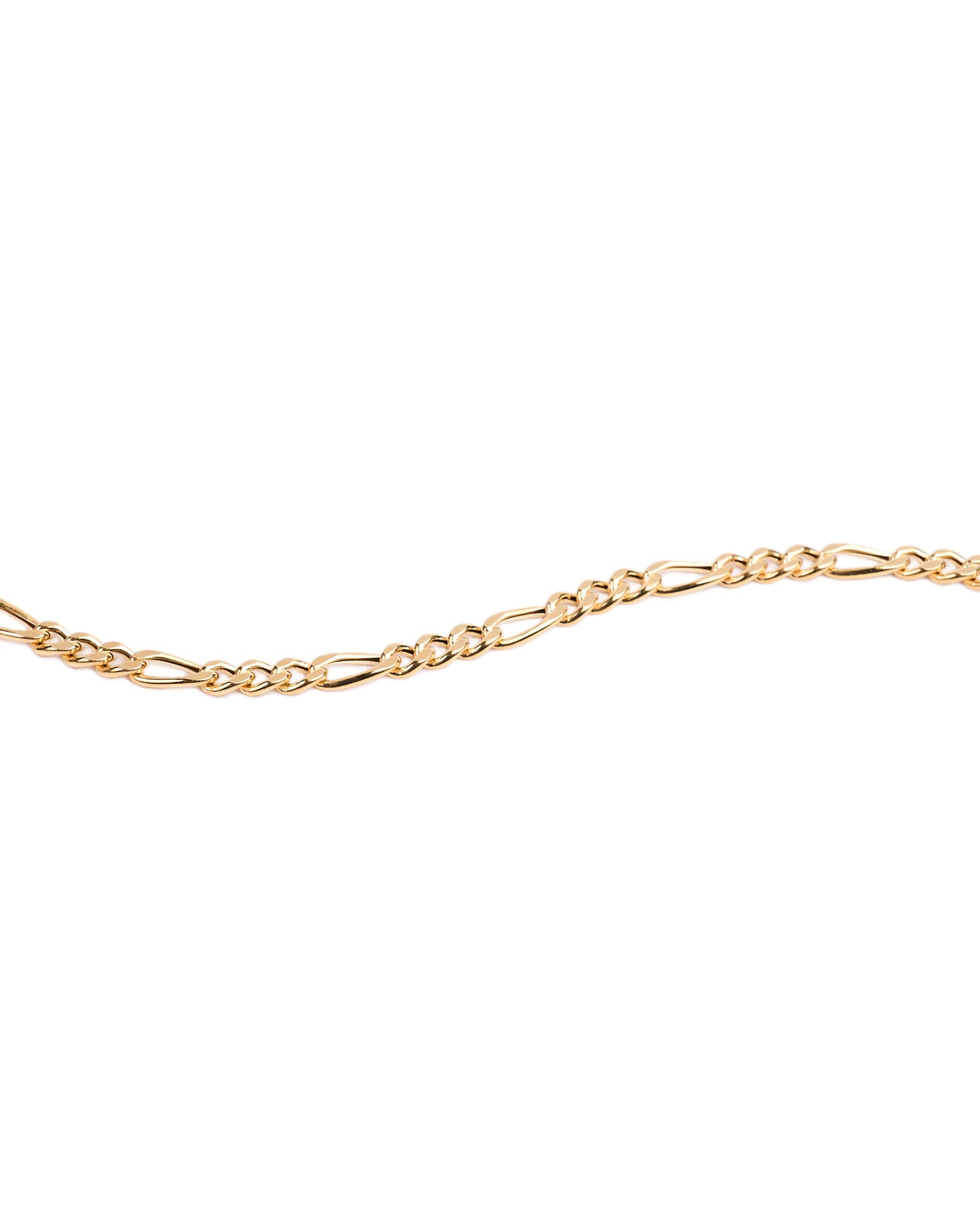18K gold Figaro chain bracelet