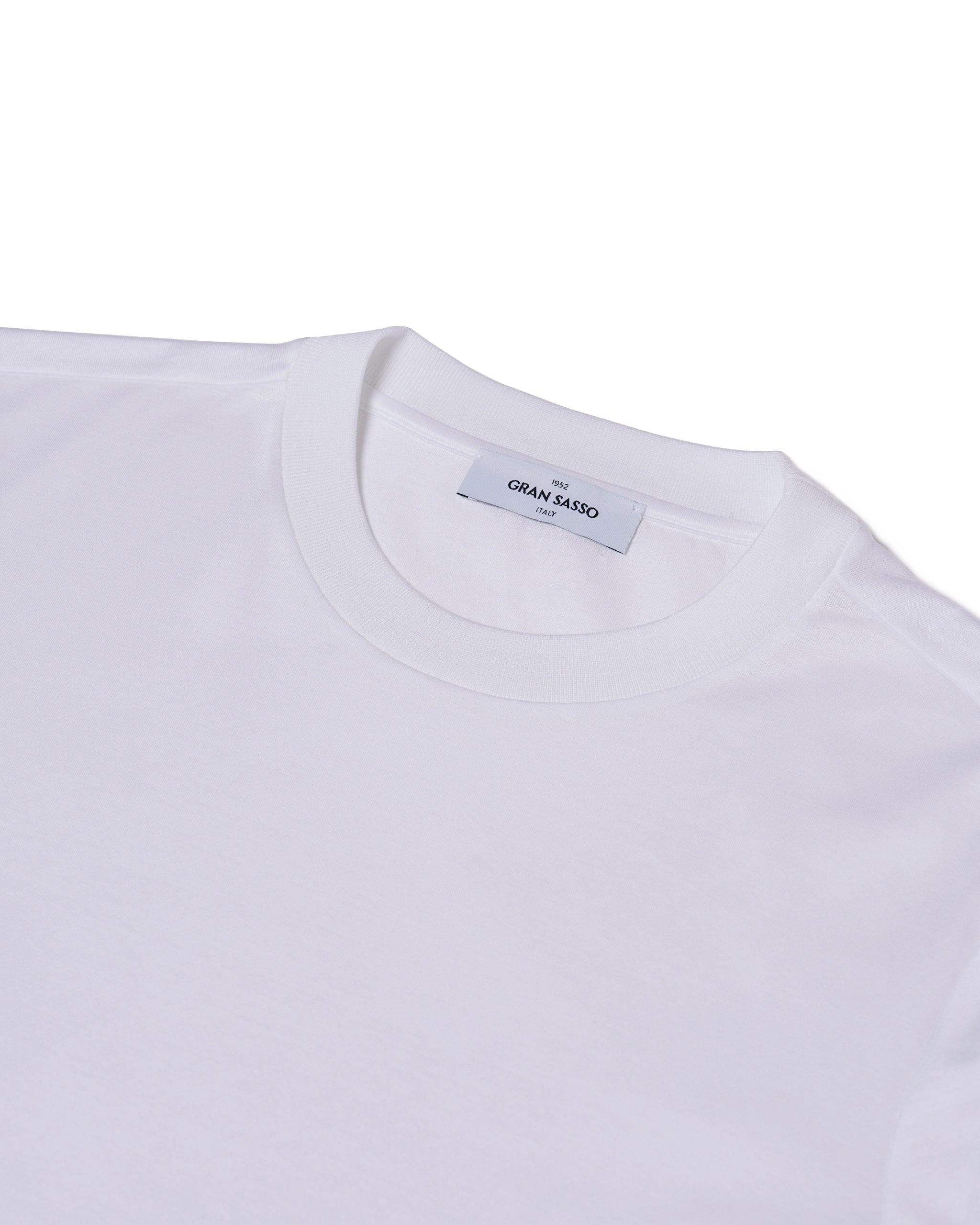 Crewneck cotton jersey T-shirt - White
