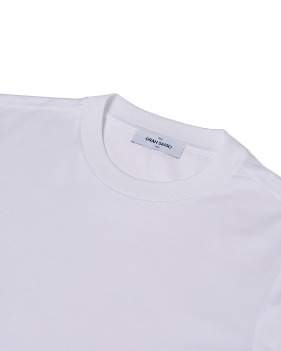 Crewneck cotton jersey T-shirt - White