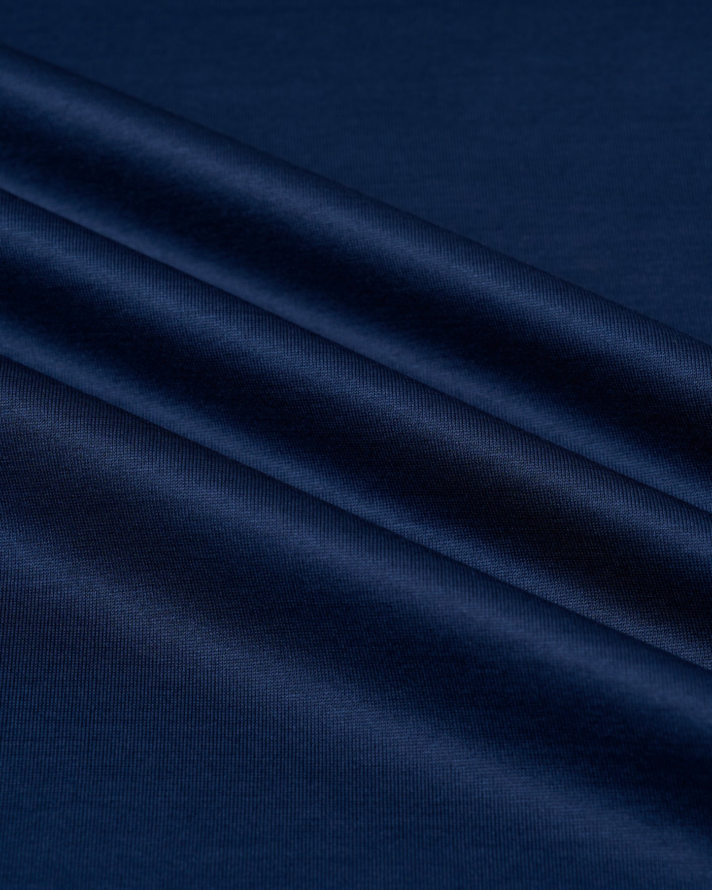 Crewneck cotton jersey T-shirt - Dark blue