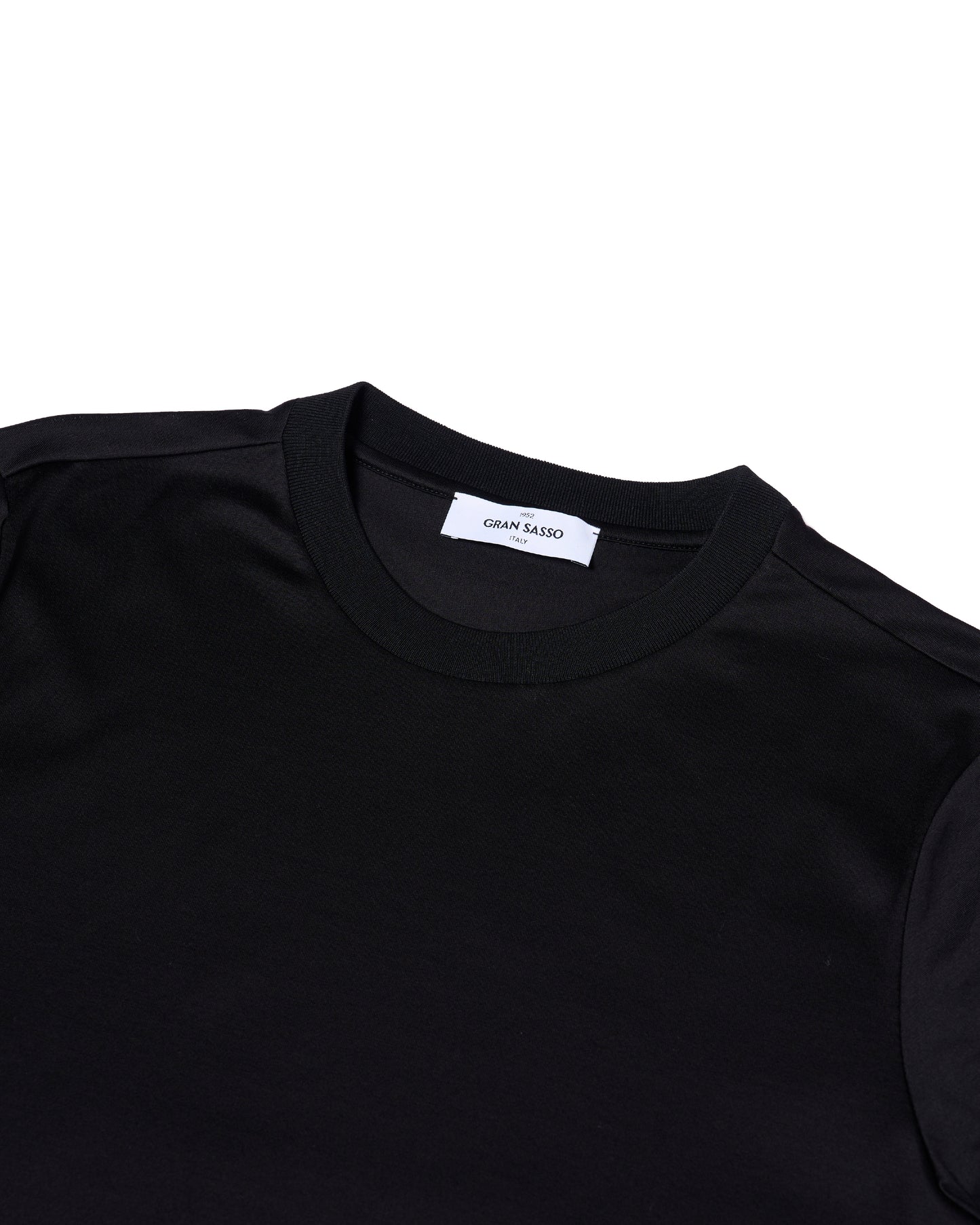Crewneck cotton jersey T-shirt - Black