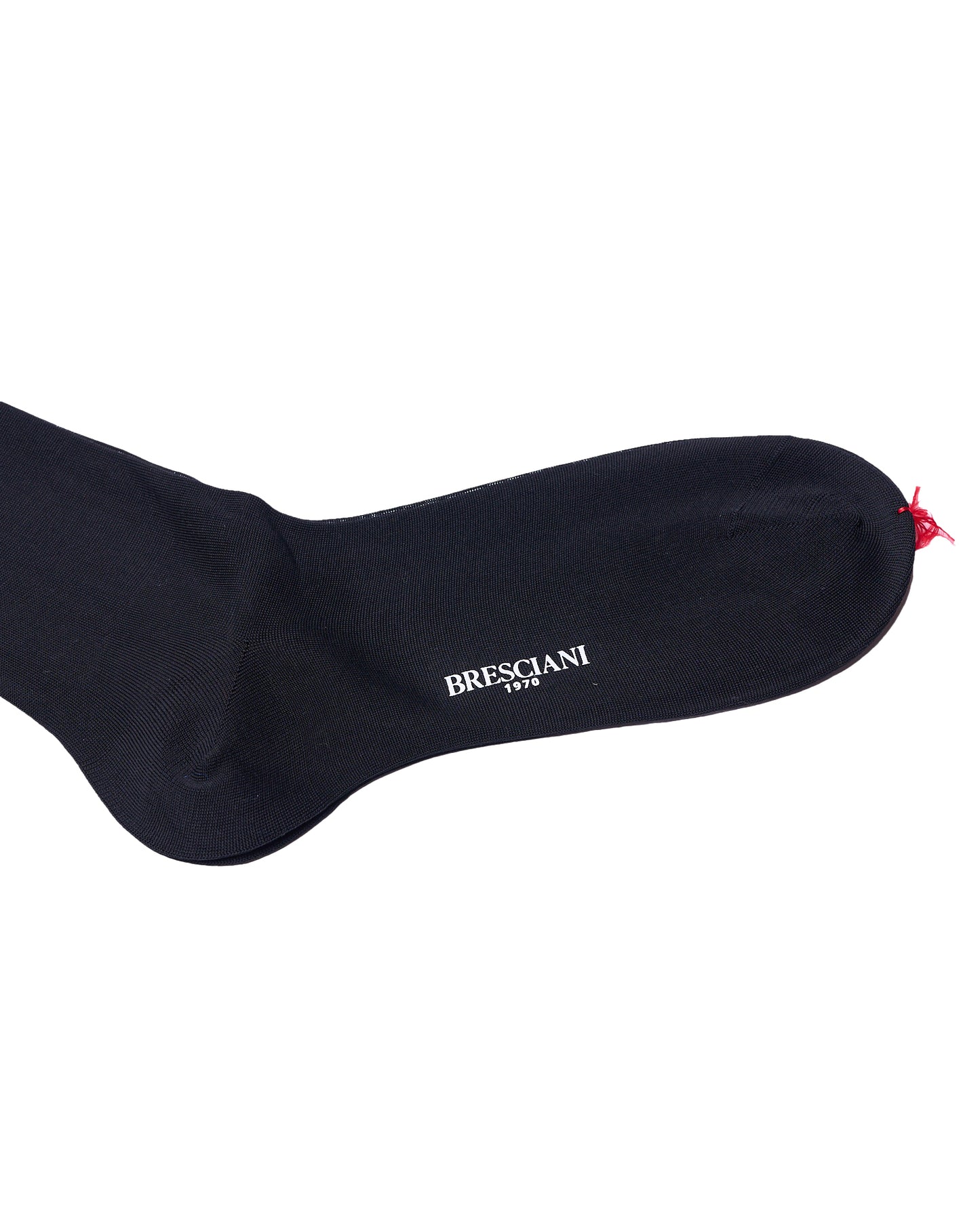 Knee length socks - Plain cotton  - Nero