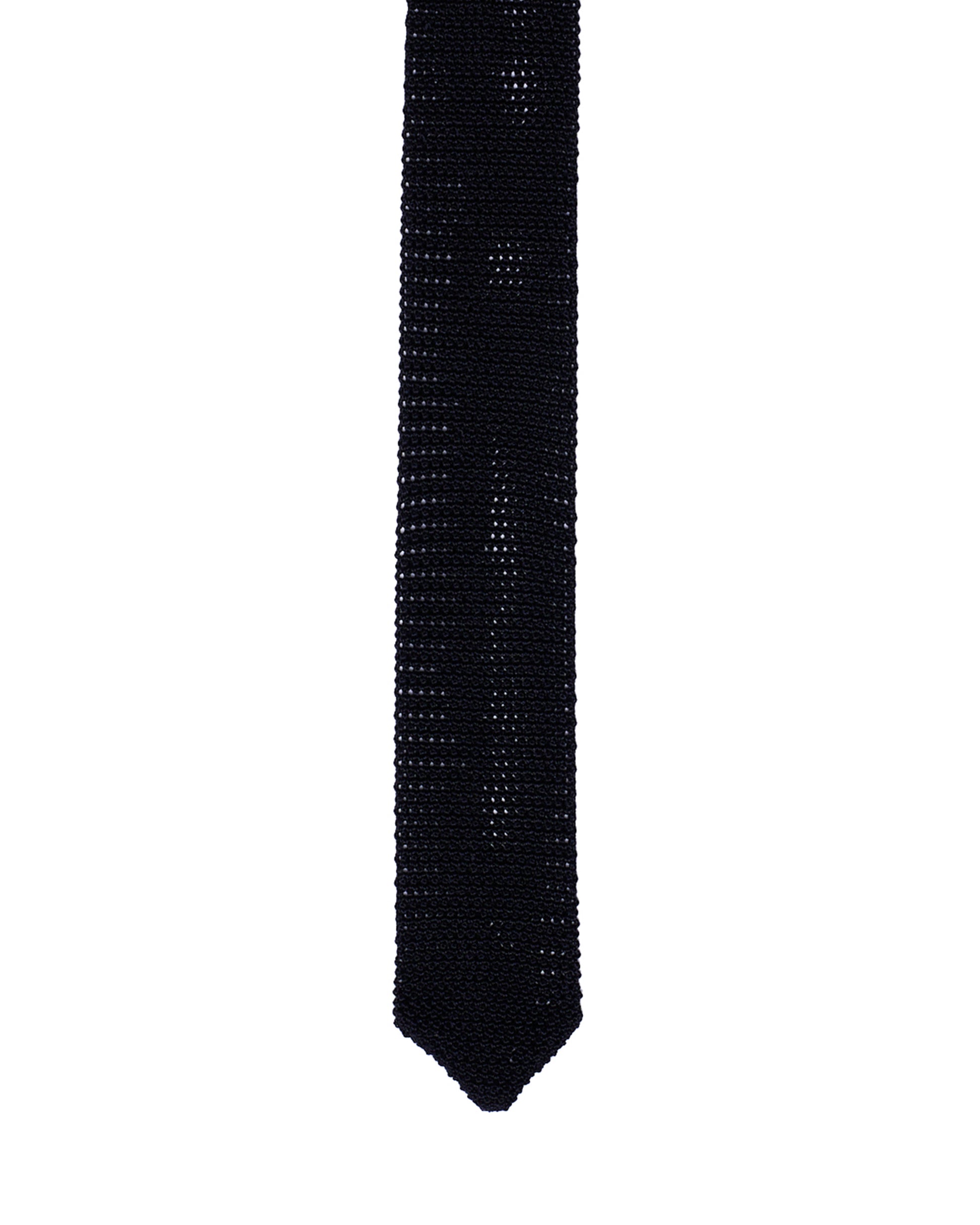 Knitted tie - Plain black