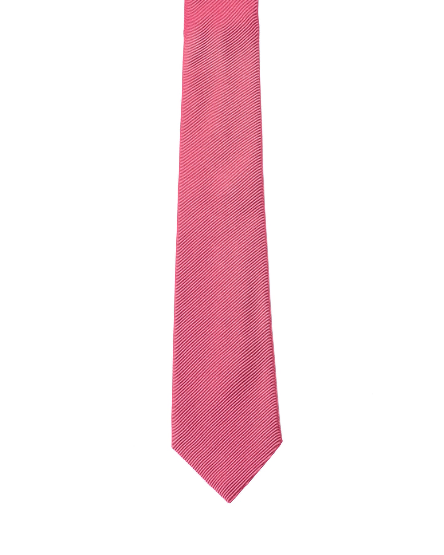 Jacquard tie - 3 Fold - Twill medium pink