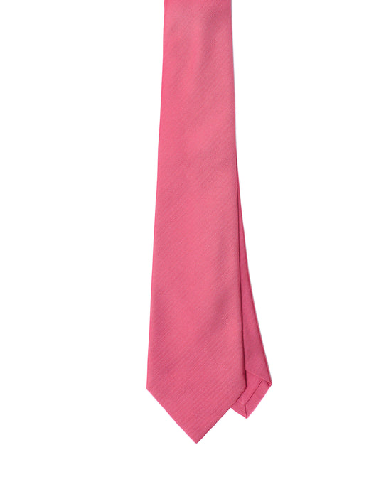 Jacquard tie - 3 Fold - Twill medium pink