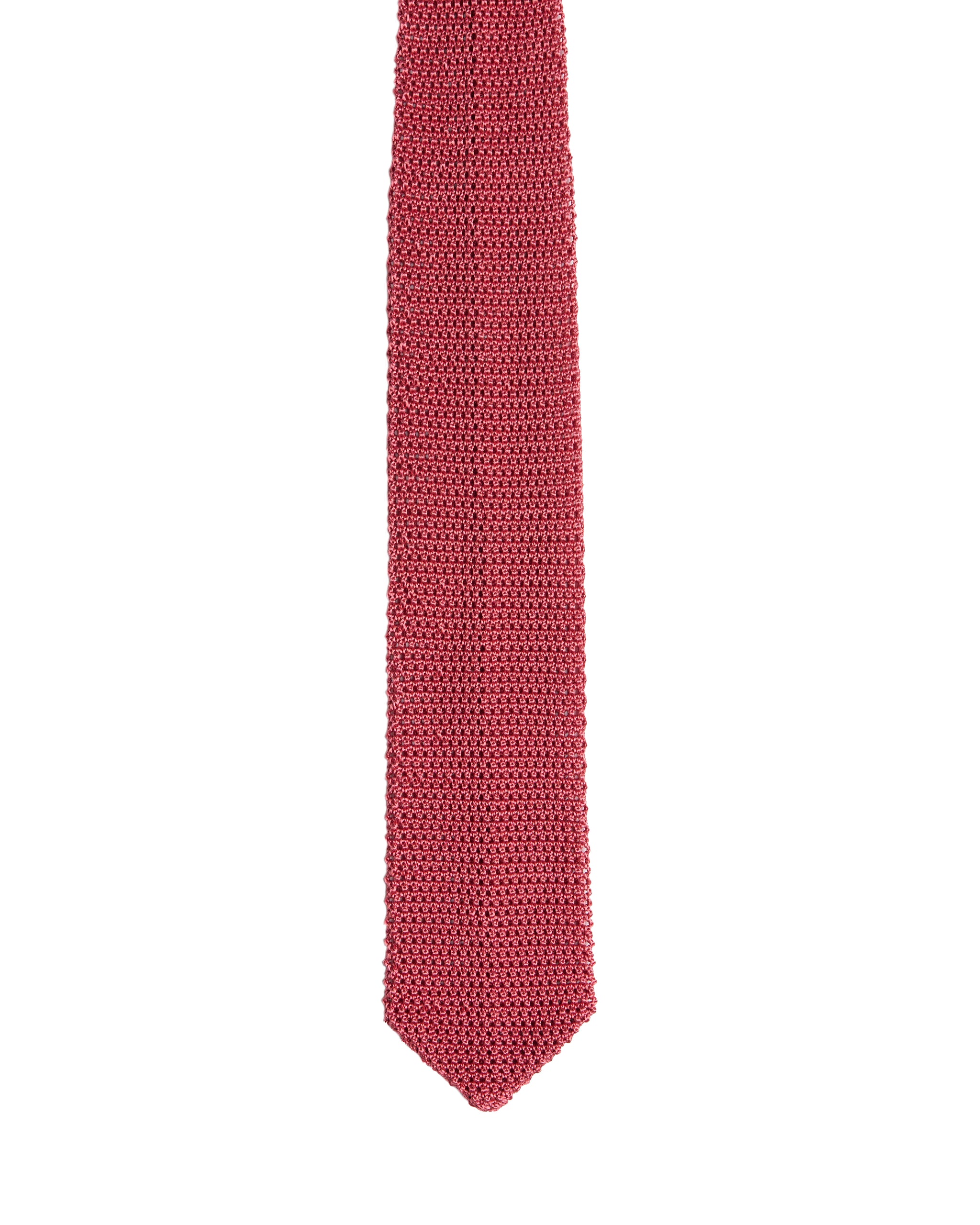 Knitted tie - Plain pink