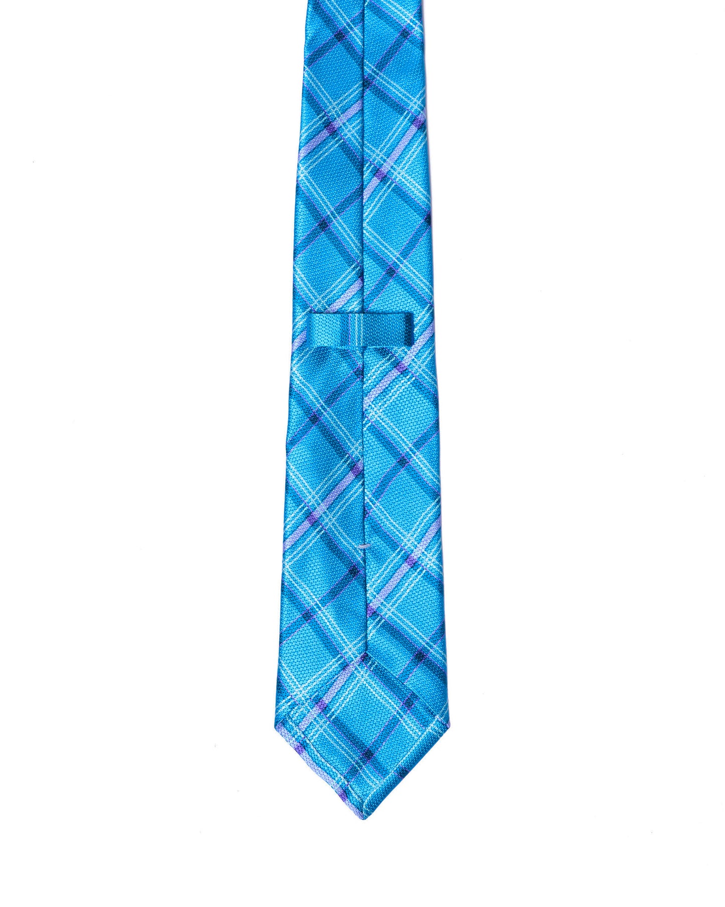 Grenadine tie - 3 Fold - Light blue with window