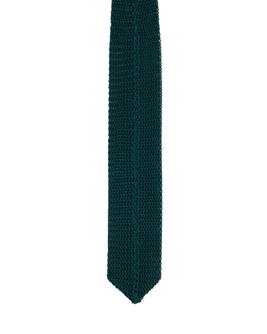 Knitted tie - Forest green