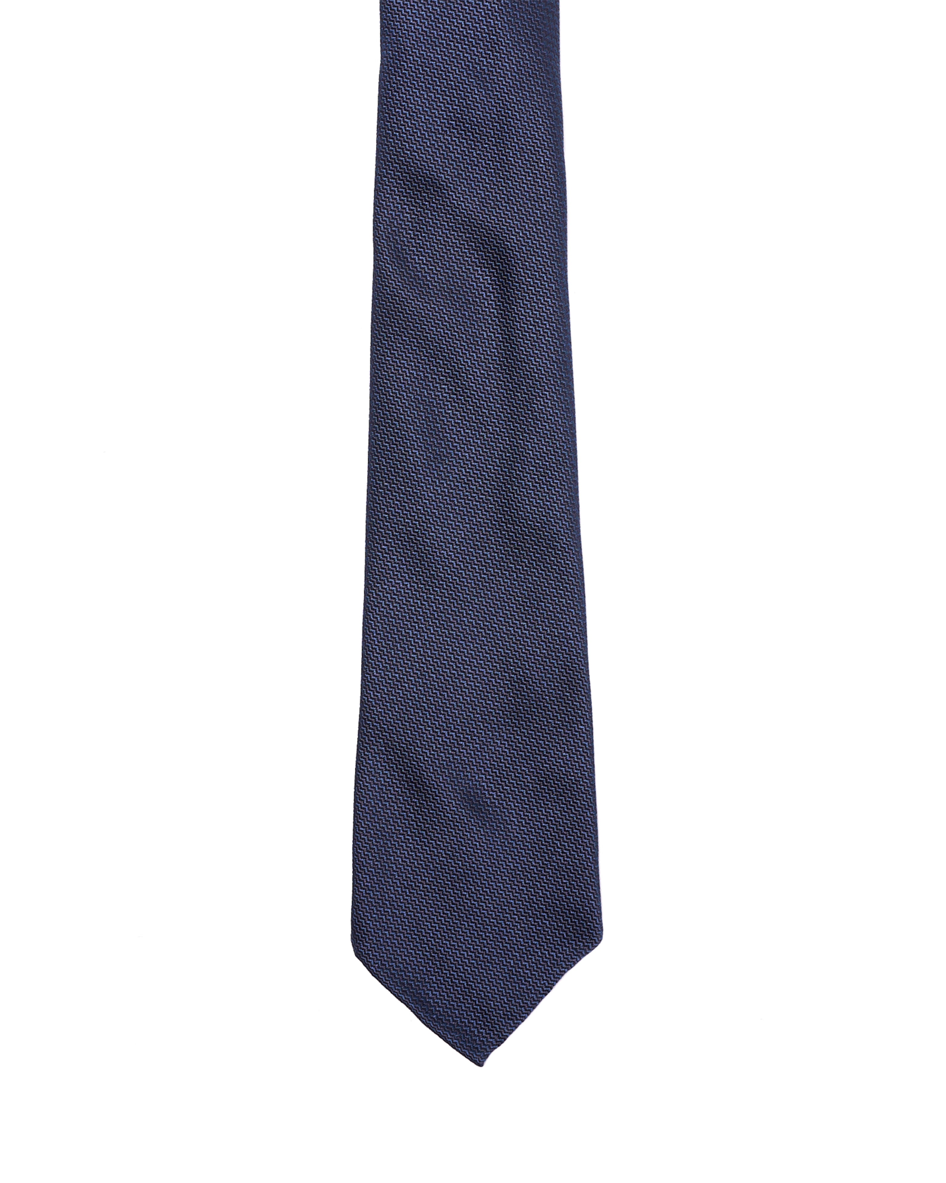 Grenadine tie - 7 Fold - Navy fine weave