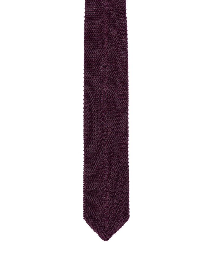 Knitted tie - Purple