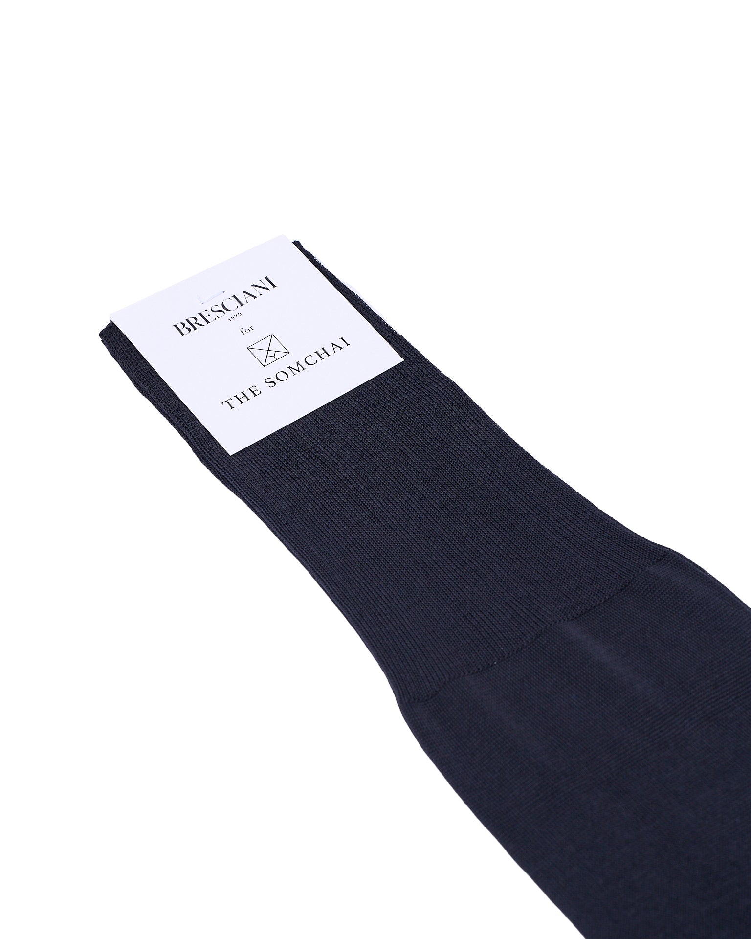 Knee length socks - Plain cotton  - Antracite