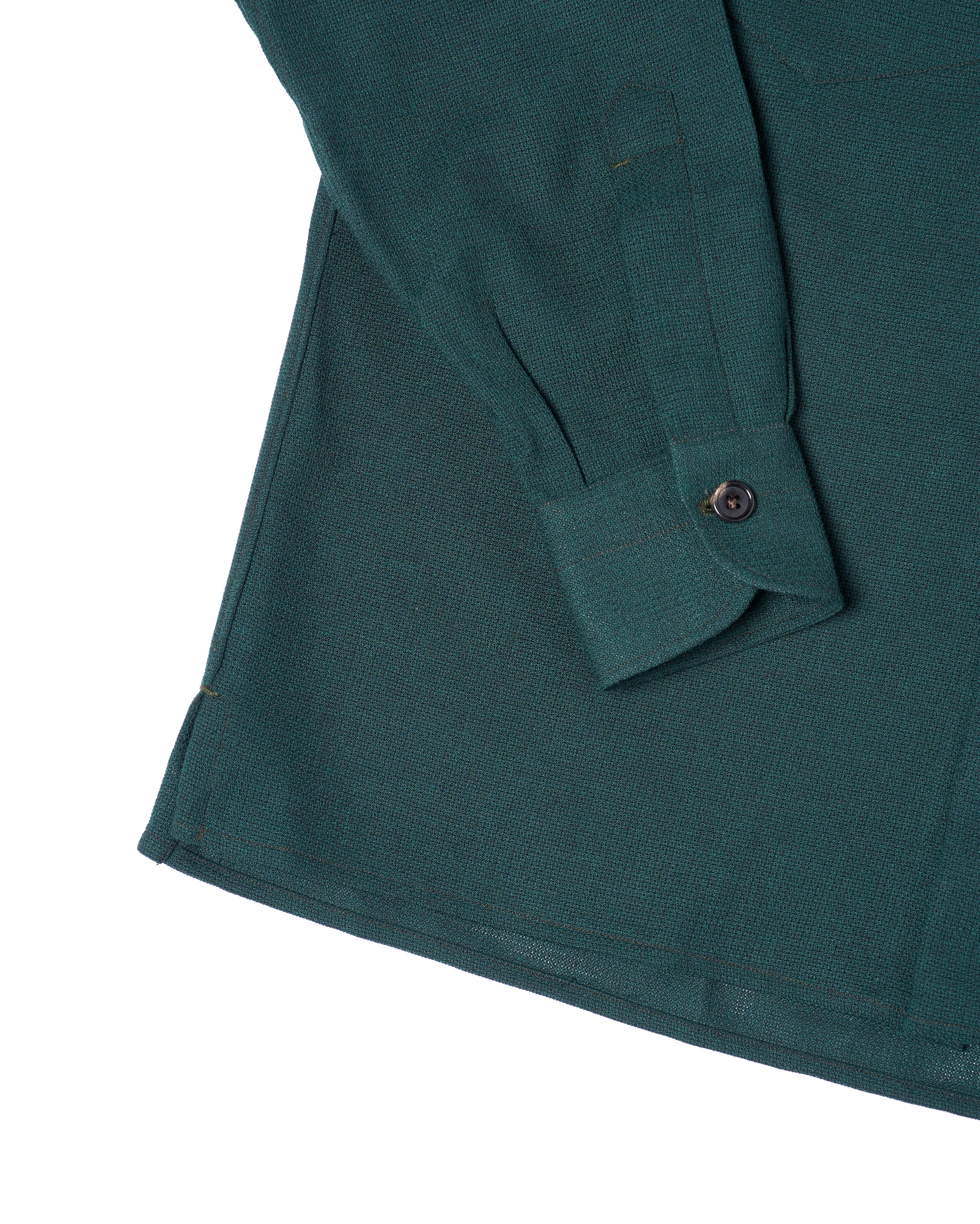 Shirt jacket - Wool - Racing green hopsack