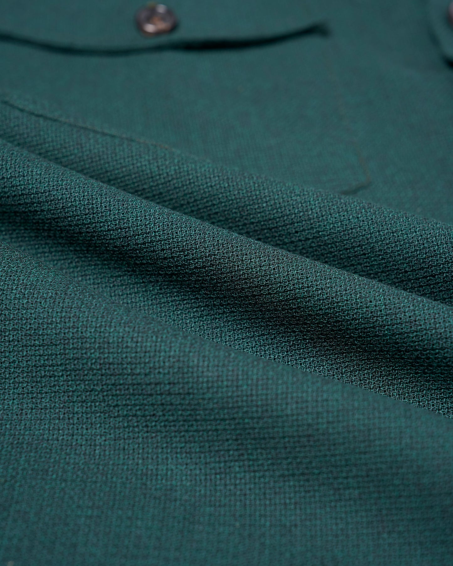 Shirt jacket - Wool - Racing green hopsack