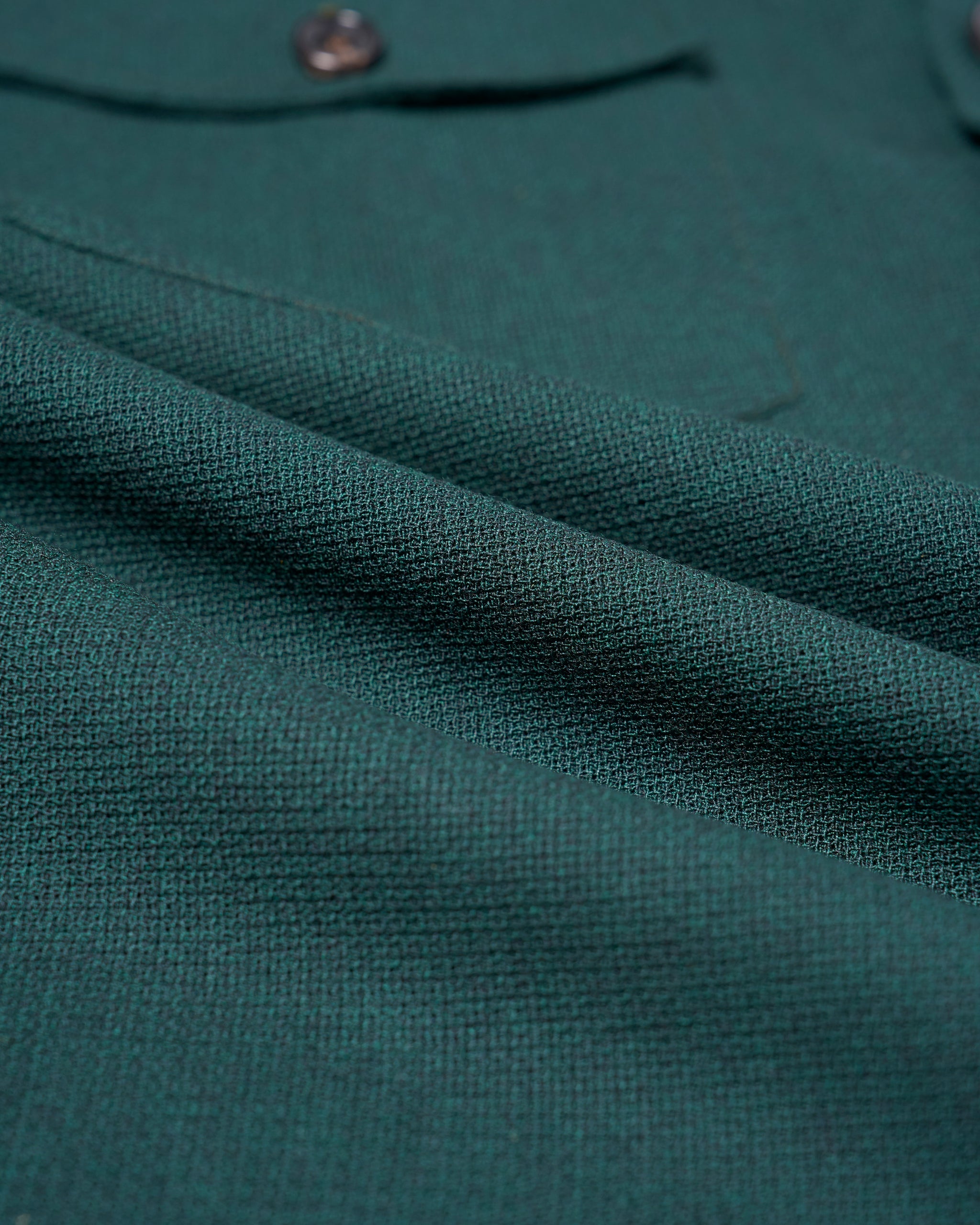 Shirt jacket - Wool - Racing green hopsack