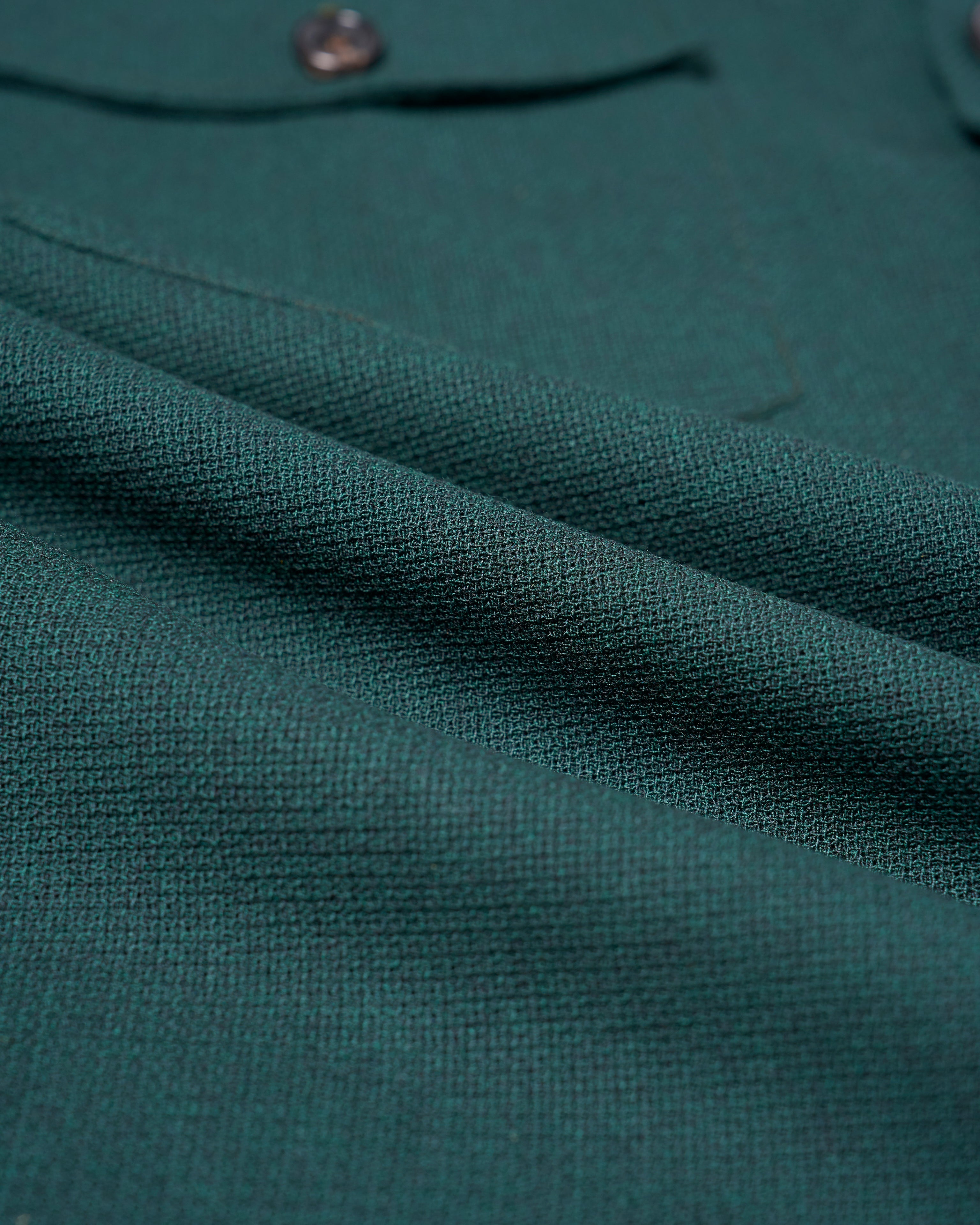 Shirt jacket - Wool - Racing green hopsack