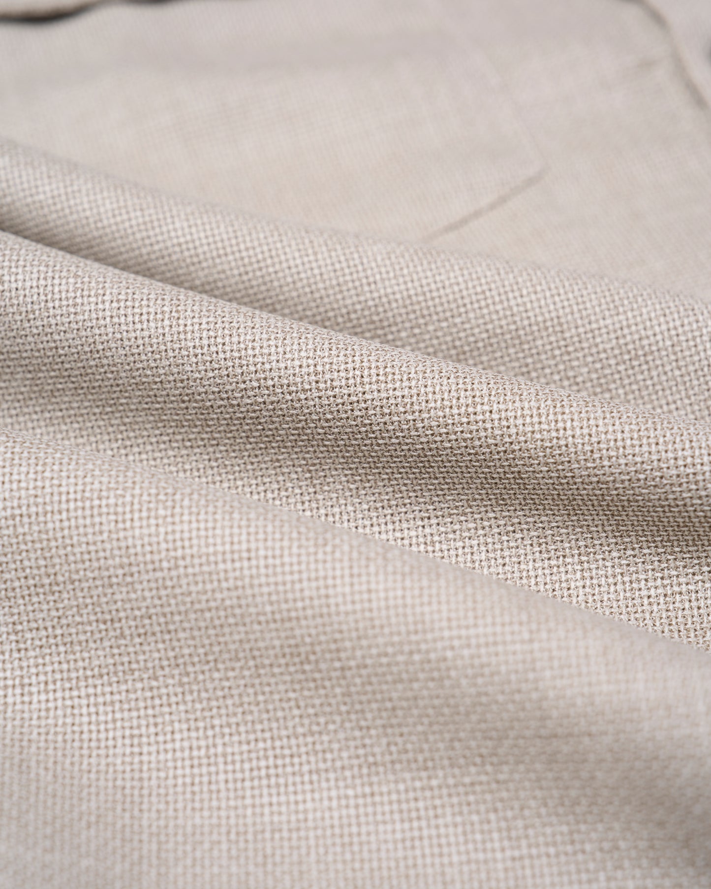 Shirt jacket - Wool - Melange grey hopsack