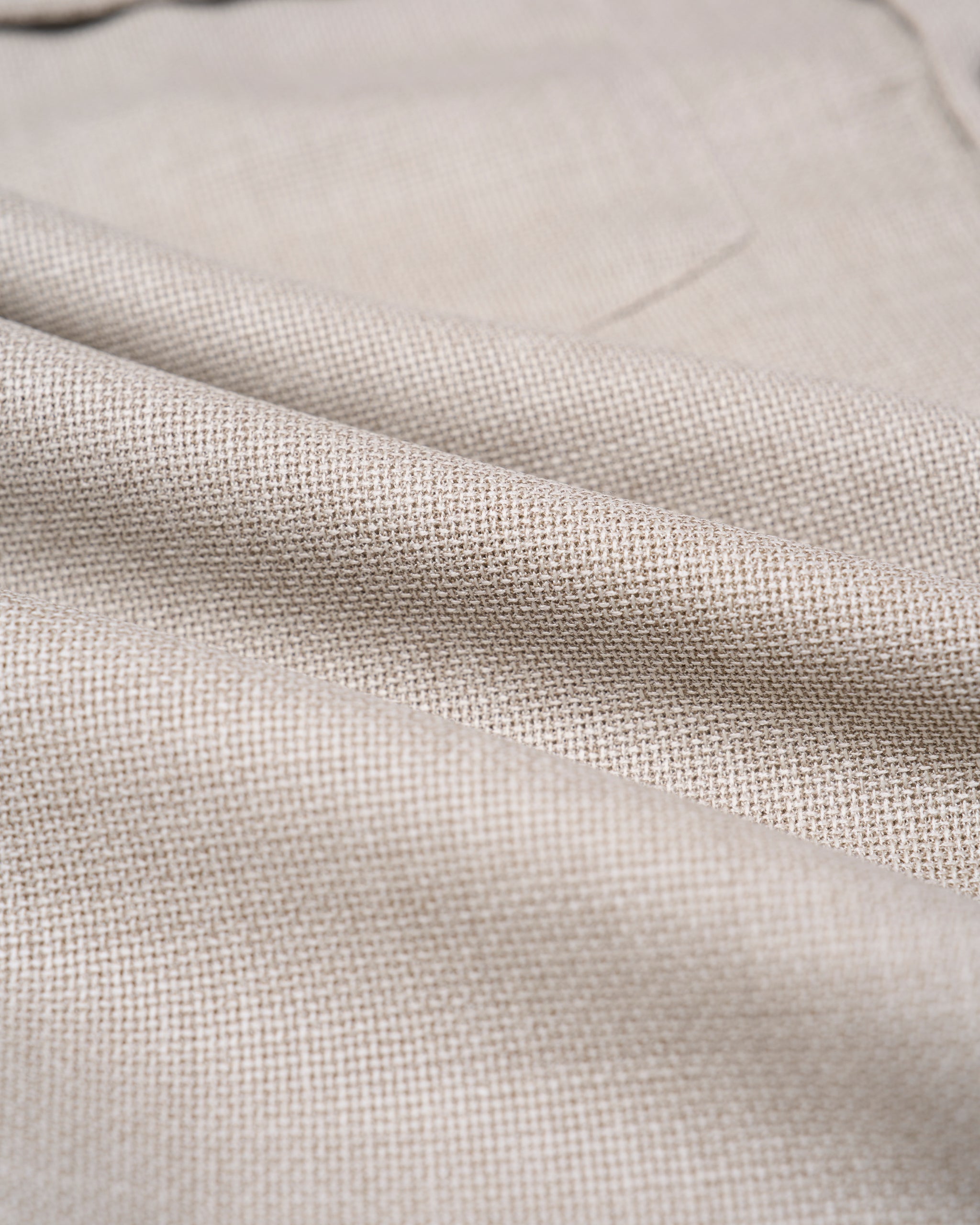 Shirt jacket - Wool - Melange grey hopsack