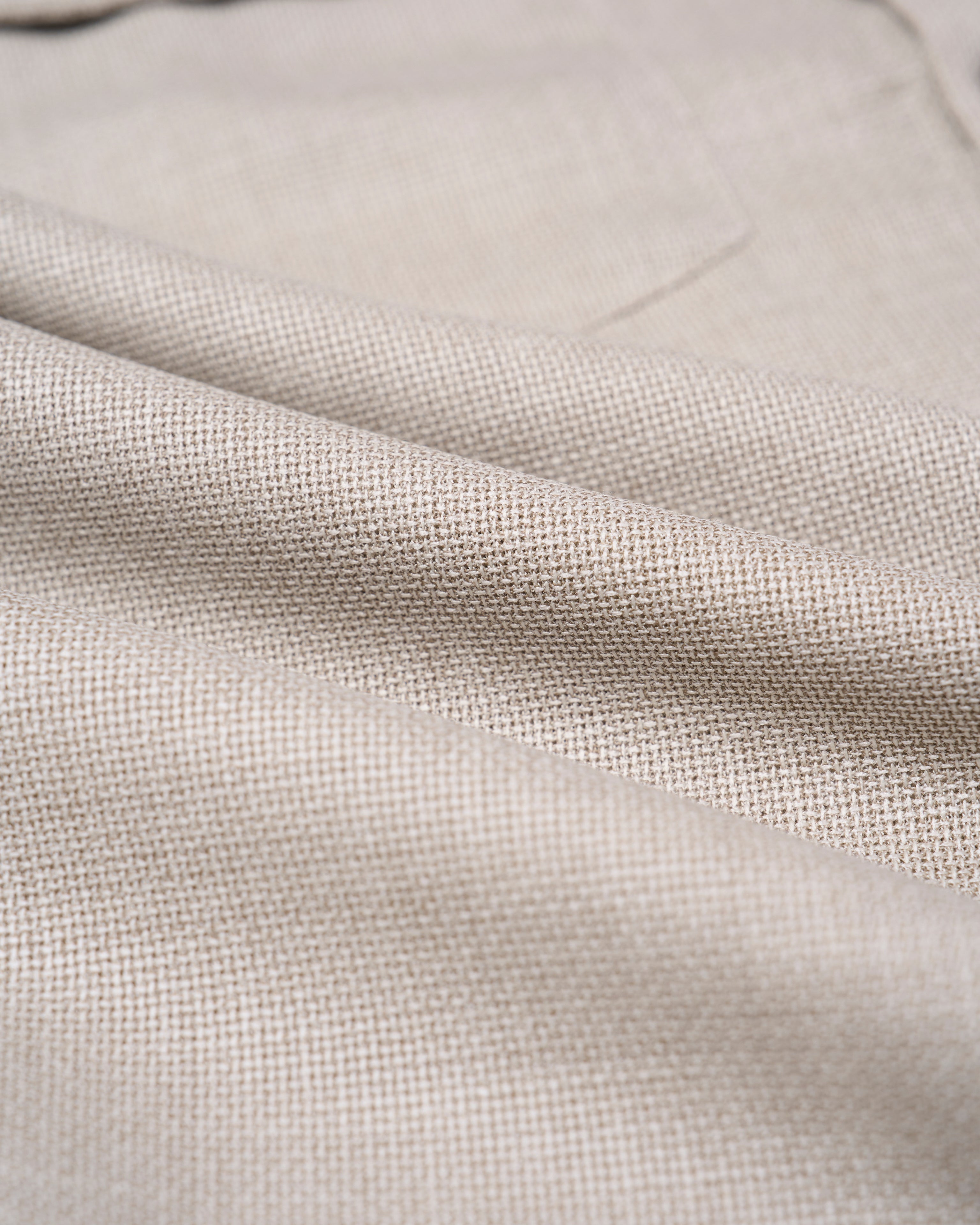 Shirt jacket - Wool - Melange grey hopsack
