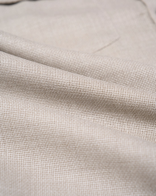 Shirt jacket - Wool - Melange grey hopsack