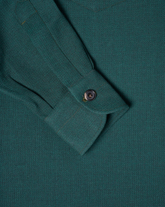 Shirt jacket - Wool - Racing green hopsack