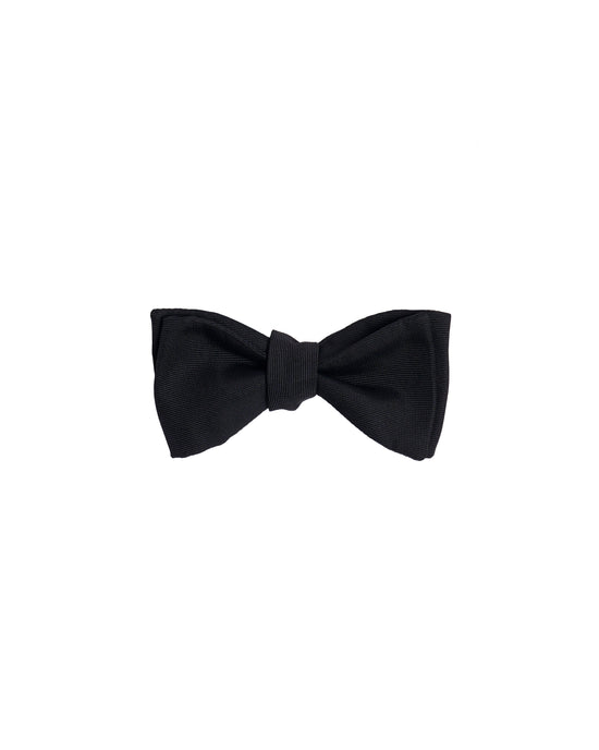 Self-tie bowtie Faille - Black - Silk