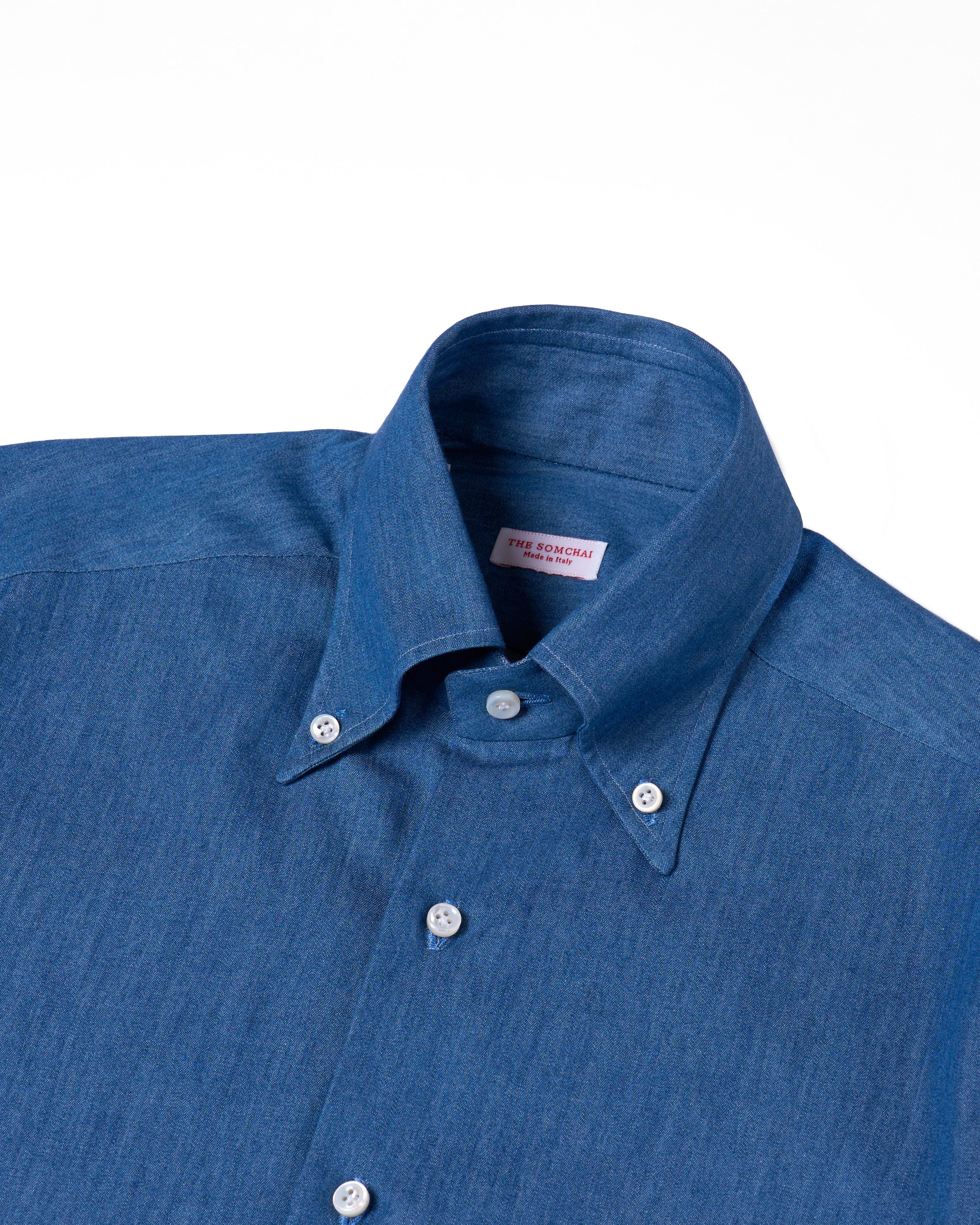 Button down shirt - Medium blue denim