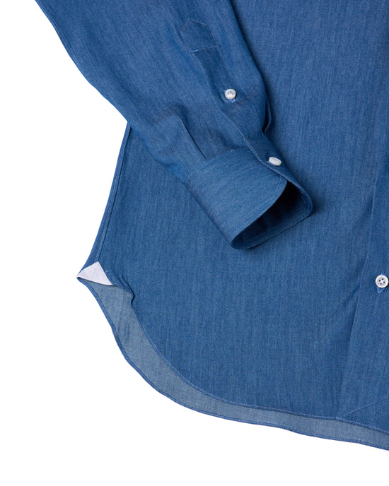 Button down shirt - Medium blue denim