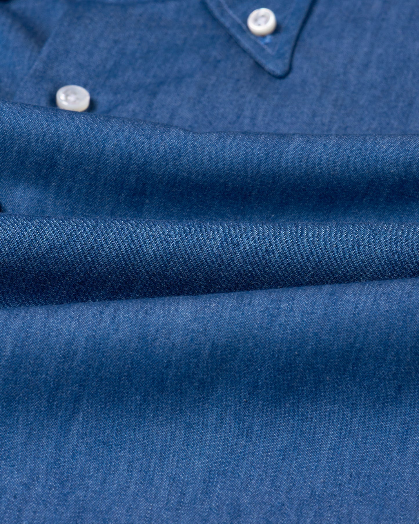Button down shirt - Medium blue denim