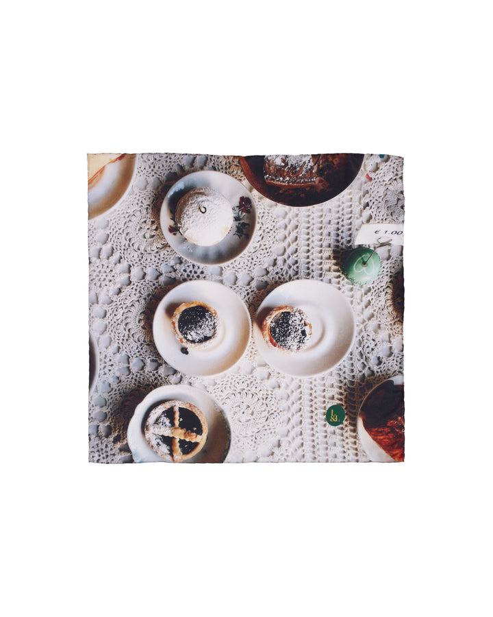 Pocket square - Silk -  Café photograph