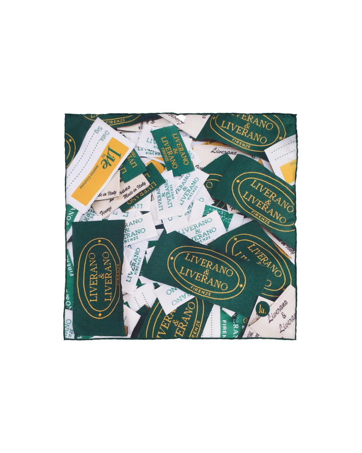 Pocket square - Silk -  Liverano labels photograph