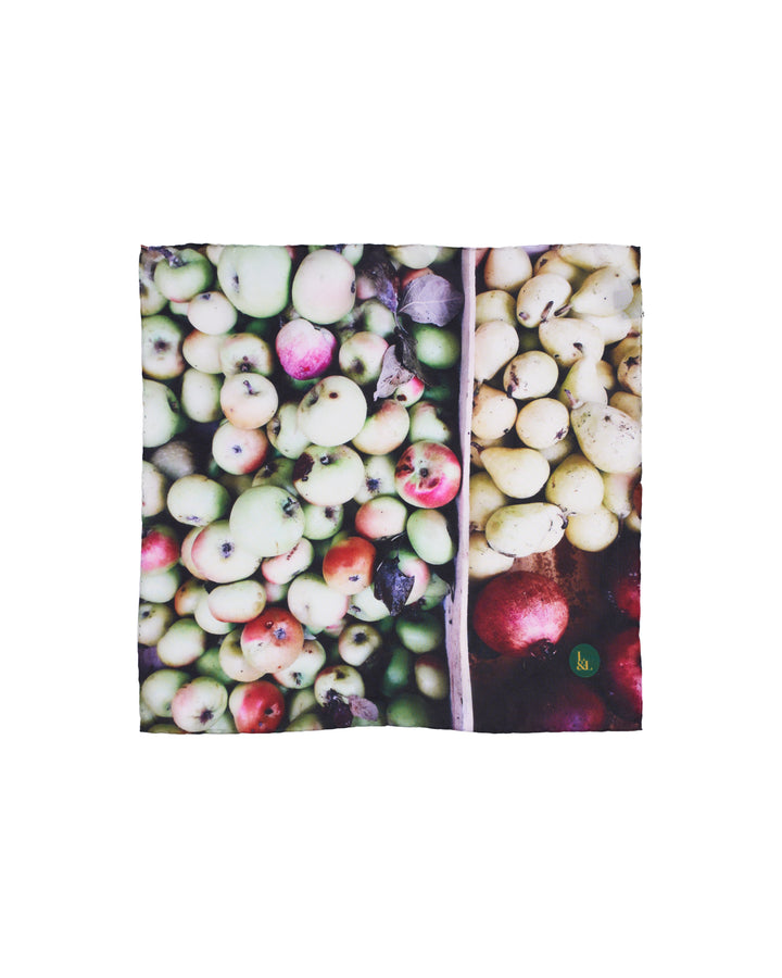 Pocket square - Silk -  Fruits photograph