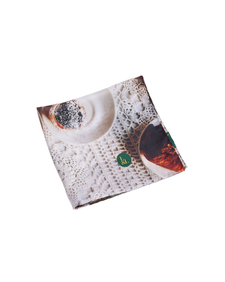 Pocket square - Silk -  Café photograph