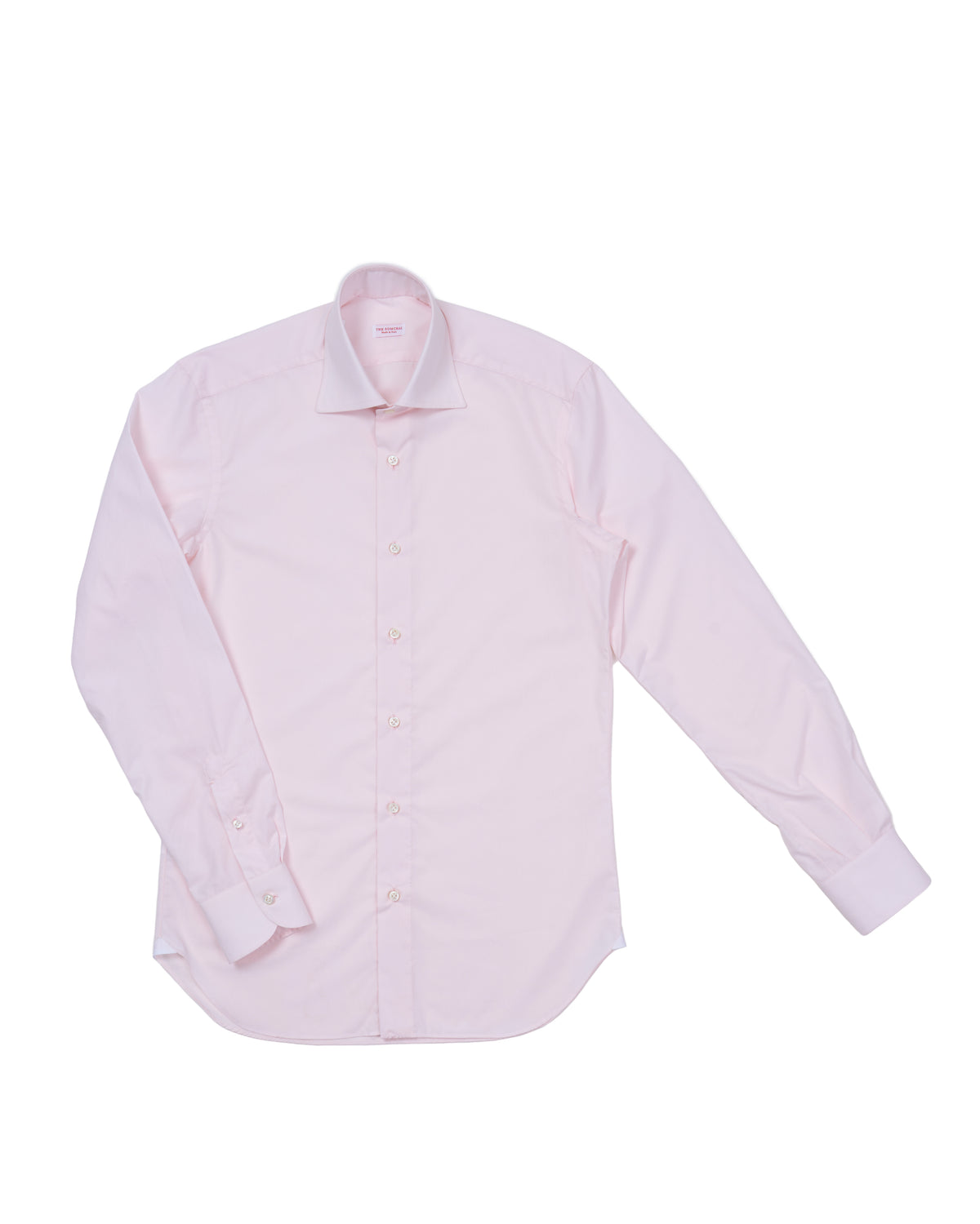 Spread collar shirt - Light pink poplin