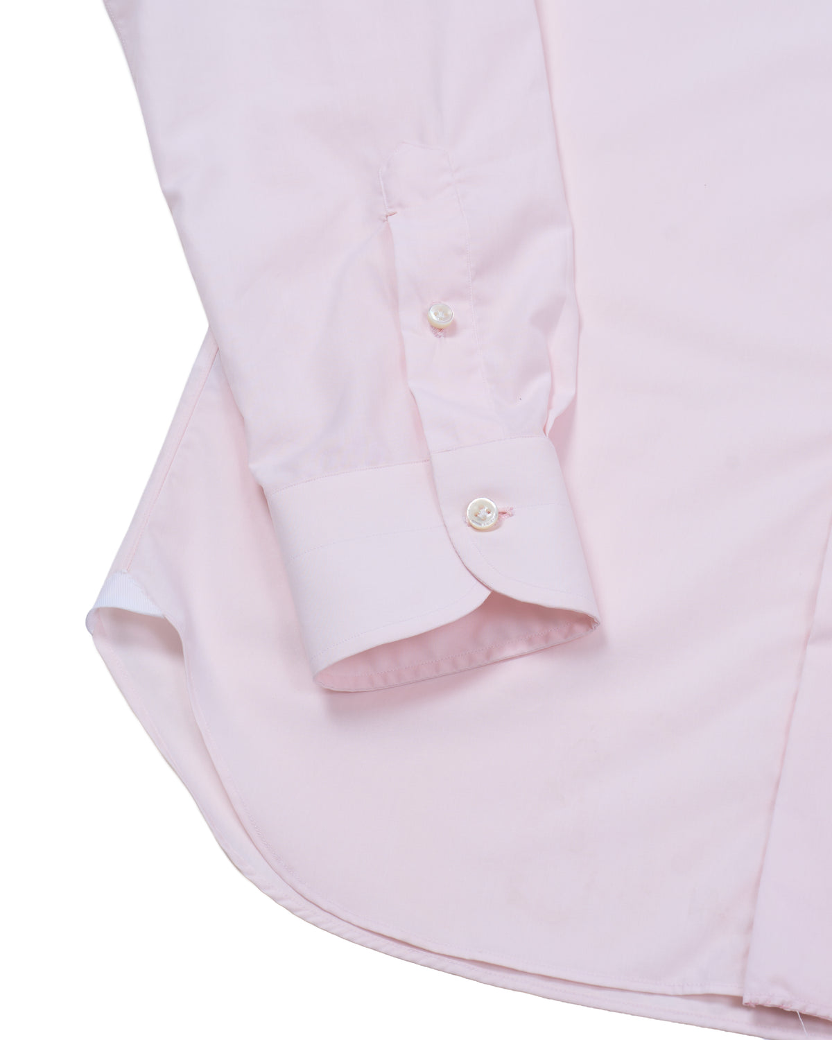 Spread collar shirt - Light pink poplin