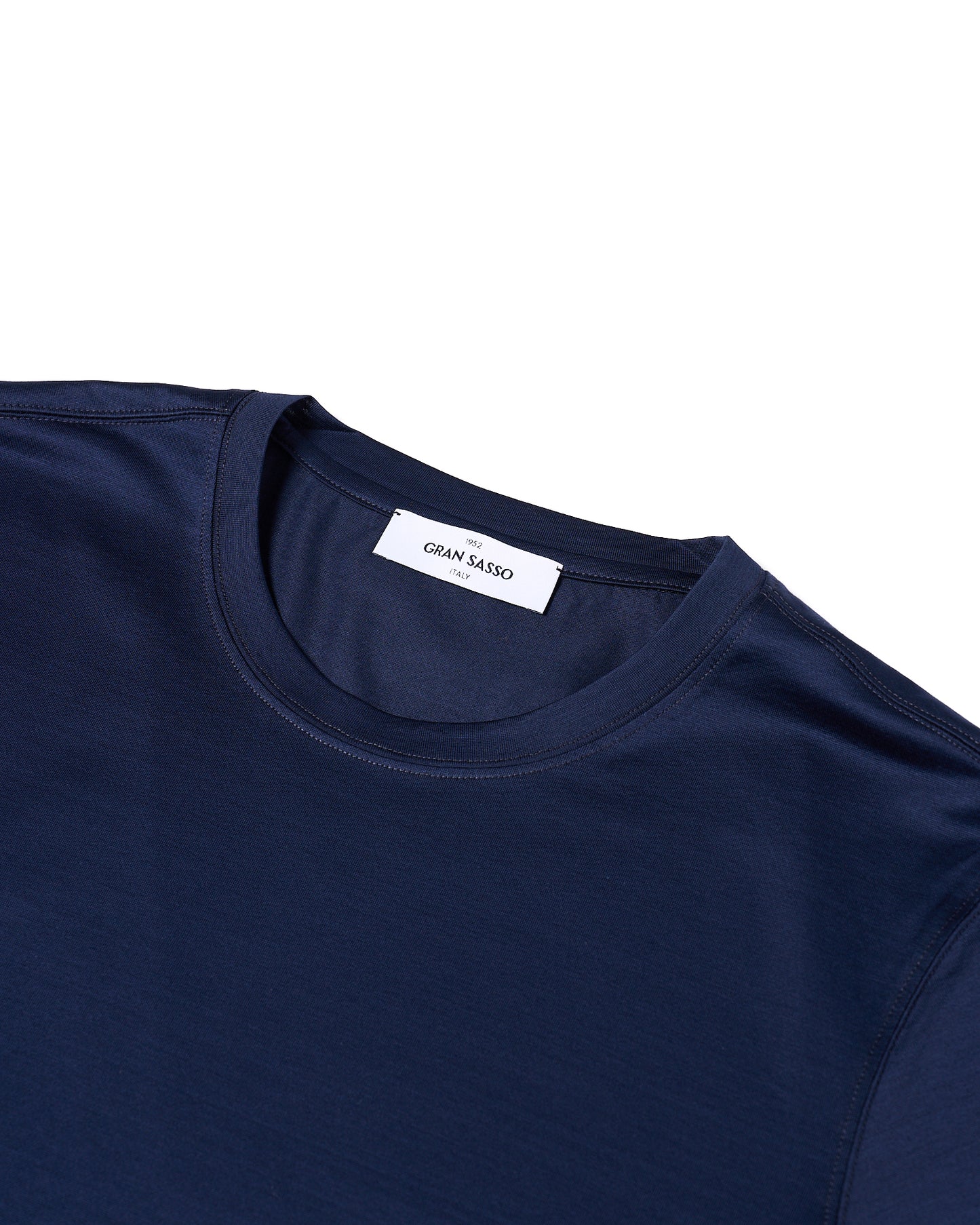 Crew neck cotton T-shirt - Navy blue