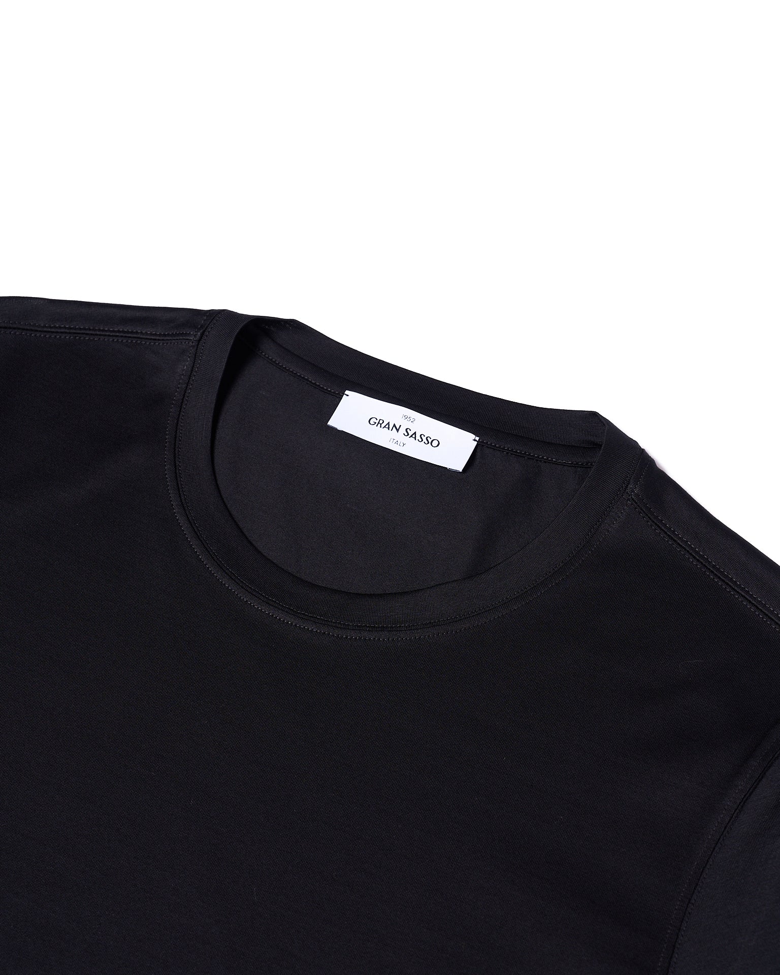 Crewneck cotton T-shirt - Black