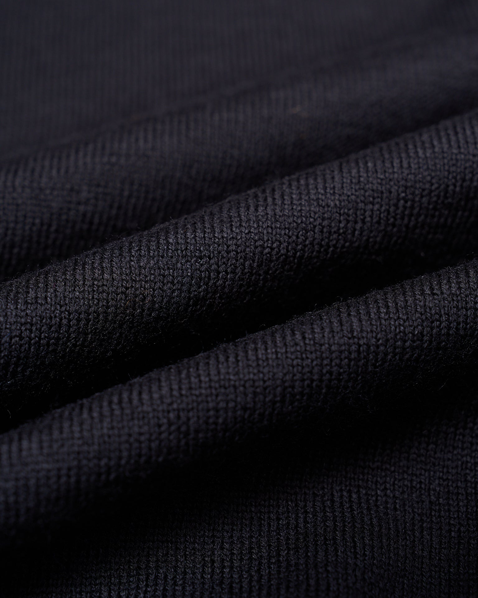 Roll neck extrafine merino wool Sweater - Black