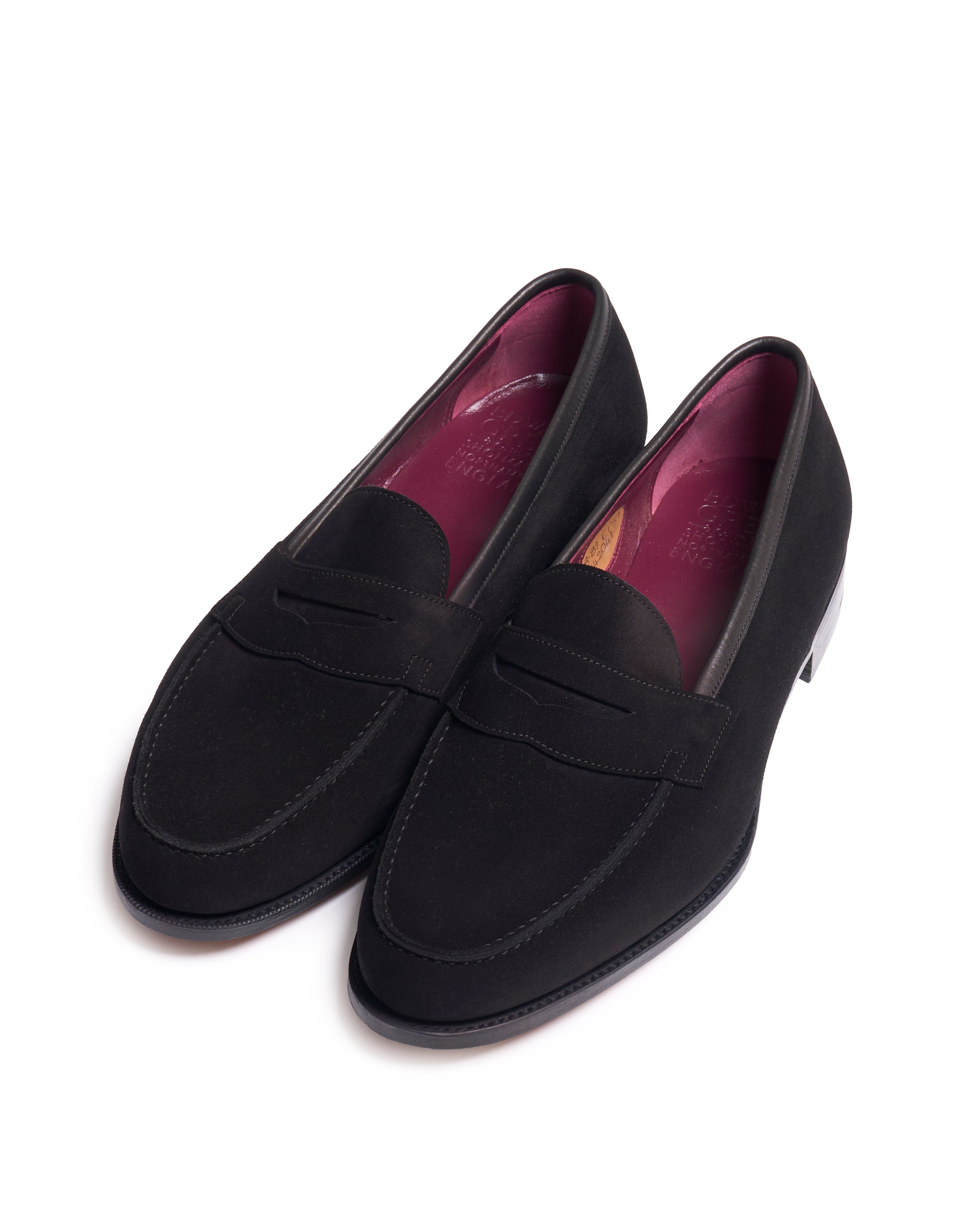 Duke - Black suede calf skin loafer