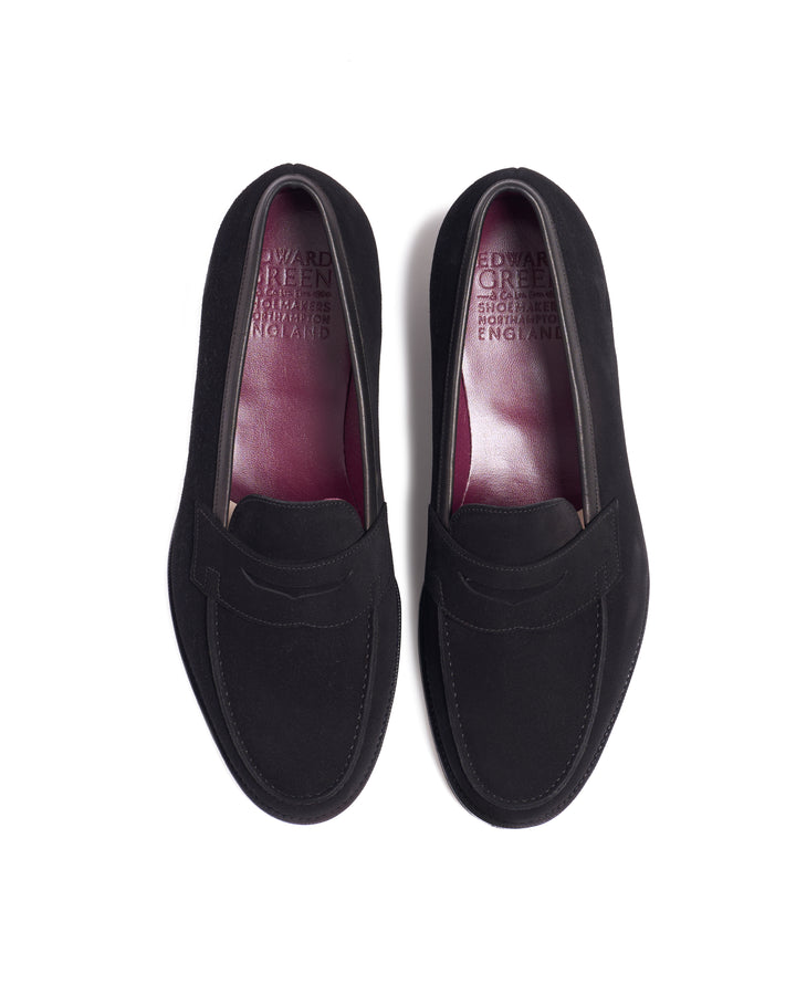 Duke - Black suede calf skin loafer