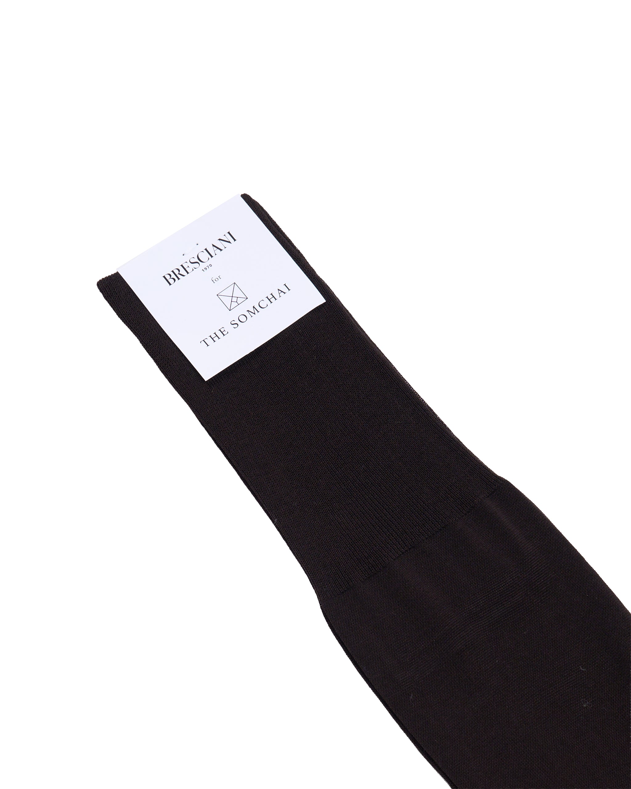 Knee length socks - Plain cotton - Cioccolato