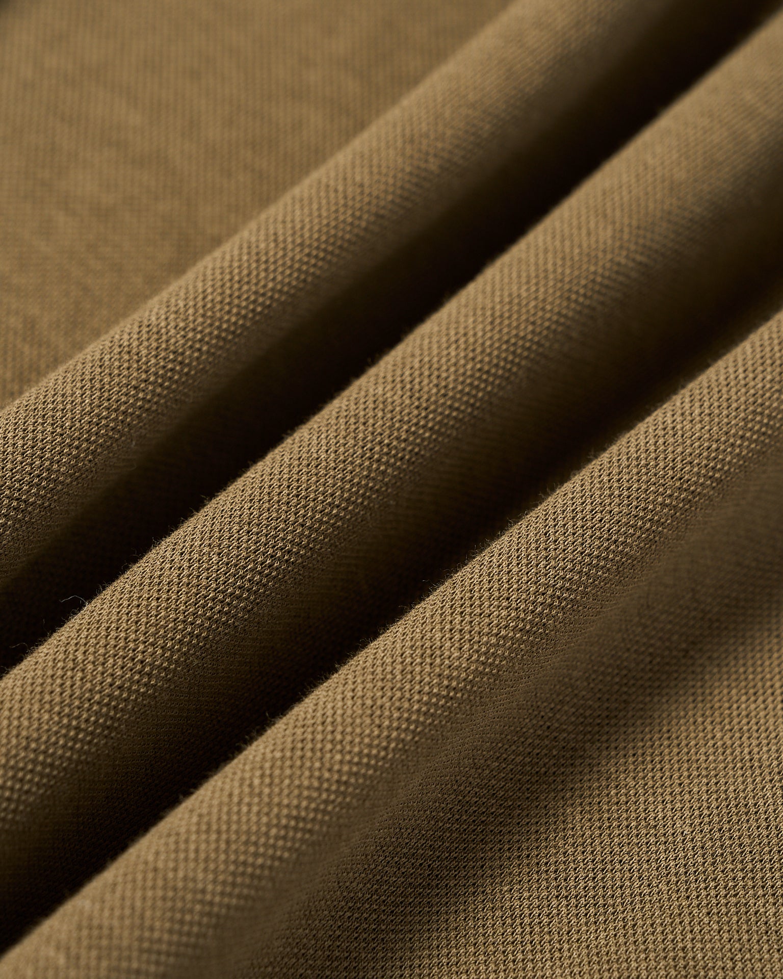 Pique cotton polo - Dark brown
