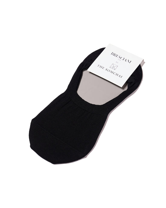 No show socks - Plain cotton  - Nero