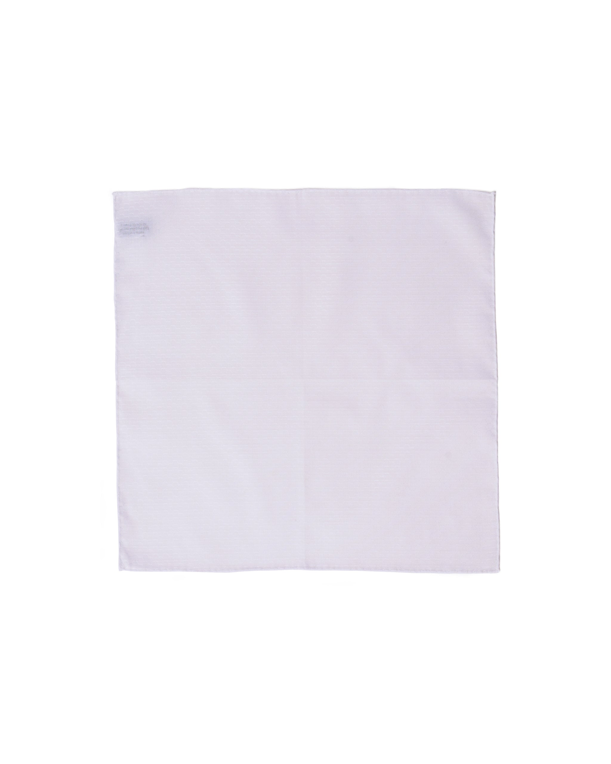 Pocket square - cotton - White