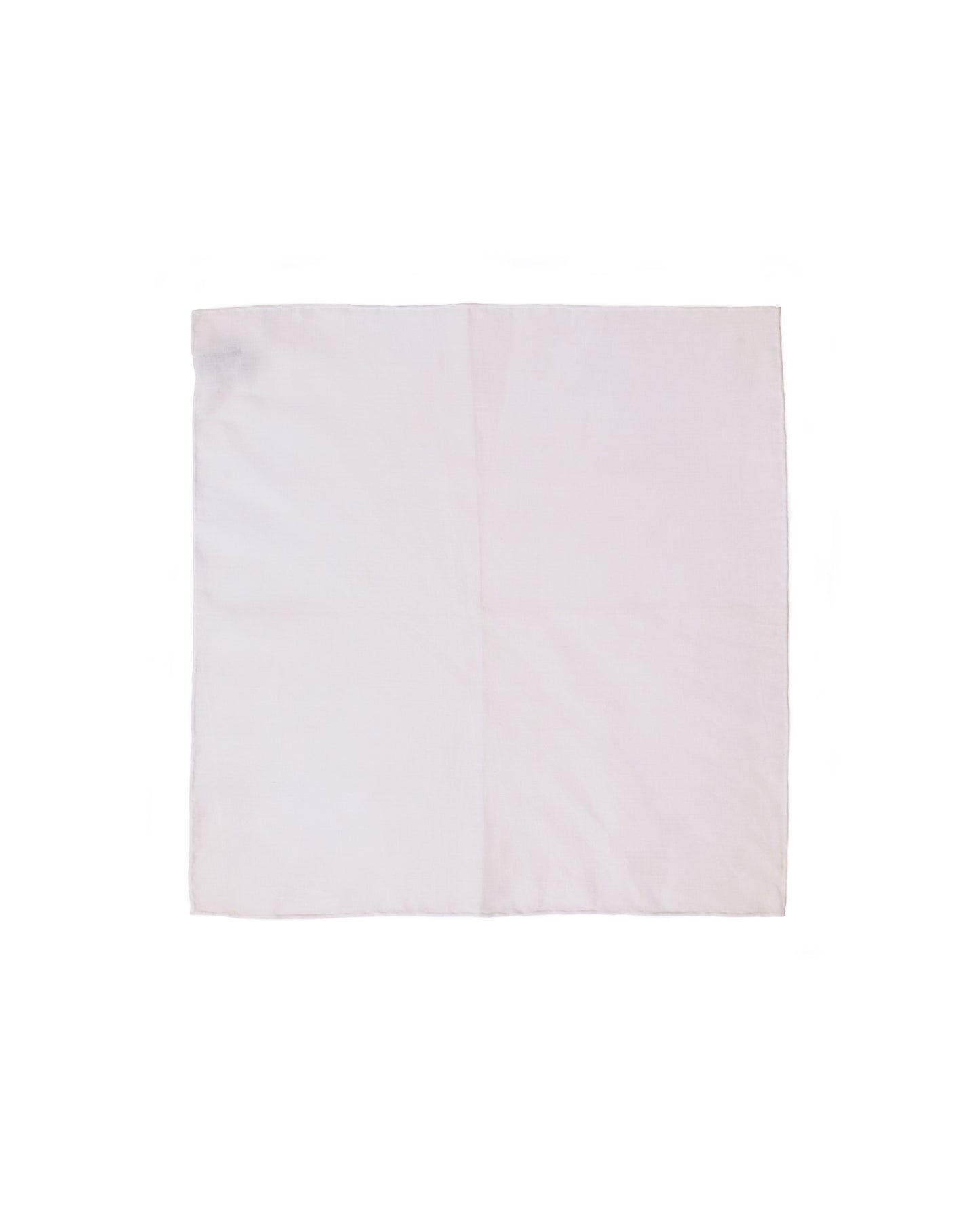 Pocket square - linen - Plain white